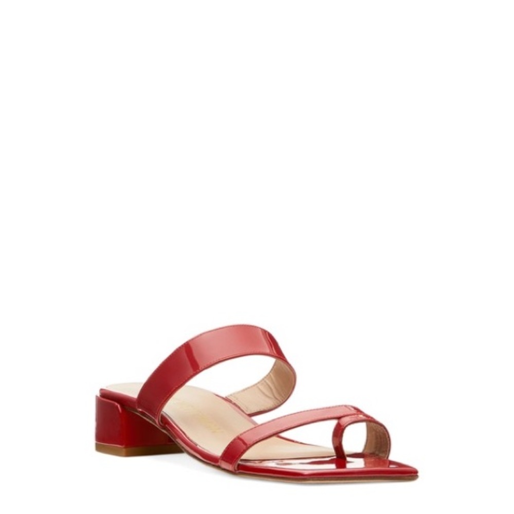 Stuart Weitzman Maisie 35 Sandals in Patent Red